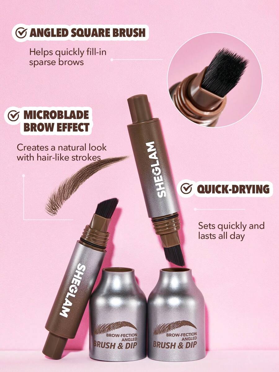 SHEGLAM Brow Fection Angled Brush Dip Hair Like Strokes Eyebrow Gel Pen