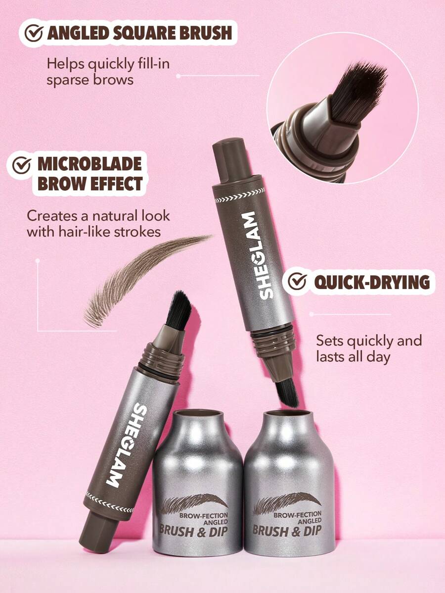 SHEGLAM Brow Fection Angled Brush Dip Hair Like Strokes Eyebrow Gel Pen