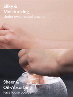SHEGLAM 2-in-1 Pink Setting Powder Duo – Brightening Under Eye & Face Powder