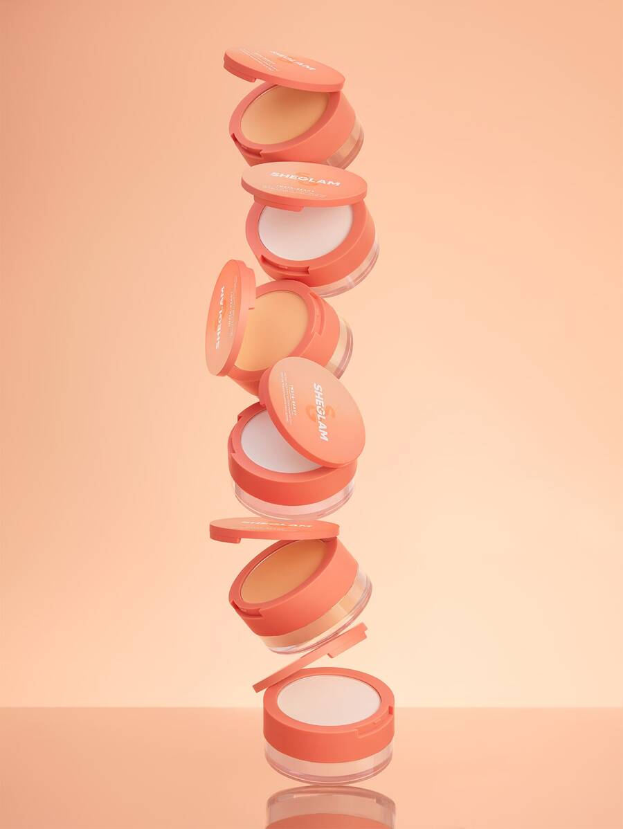 SHEGLAM 2-in-1 Pink Setting Powder Duo – Brightening Under Eye & Face Powder