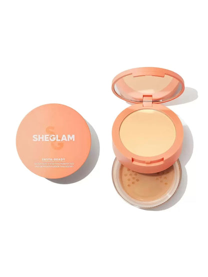 SHEGLAM 2-in-1 Pink Setting Powder Duo – Brightening Under Eye & Face Powder