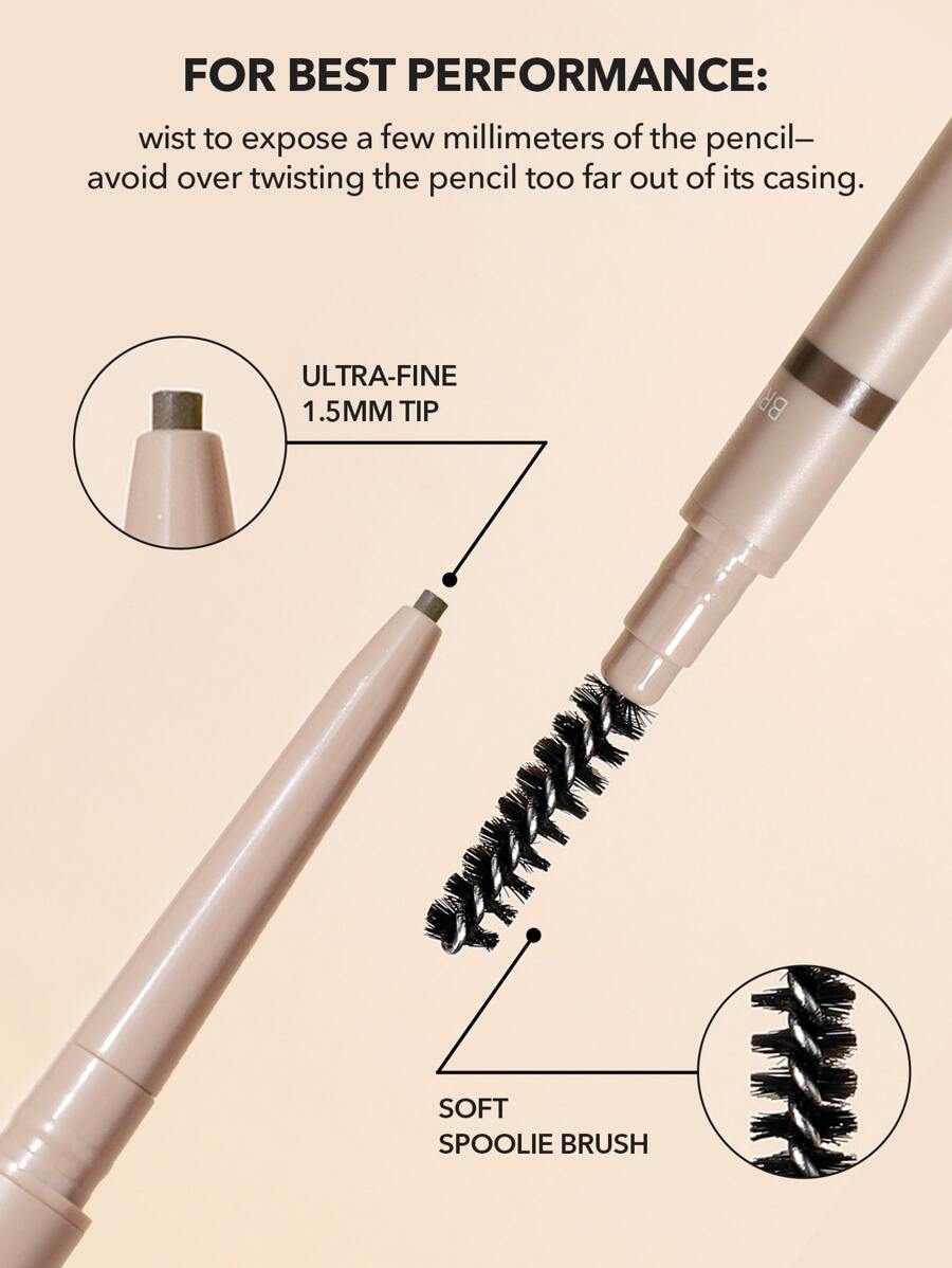 SHEGLAM Ultra Slim Brow Pencil – Long-Lasting Sweat-Proof Eyebrow Pen