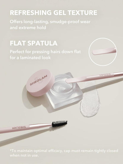 SHEGLAM Laminating Brow Gel – Long-Lasting Brow Pomade for Lifted Brows