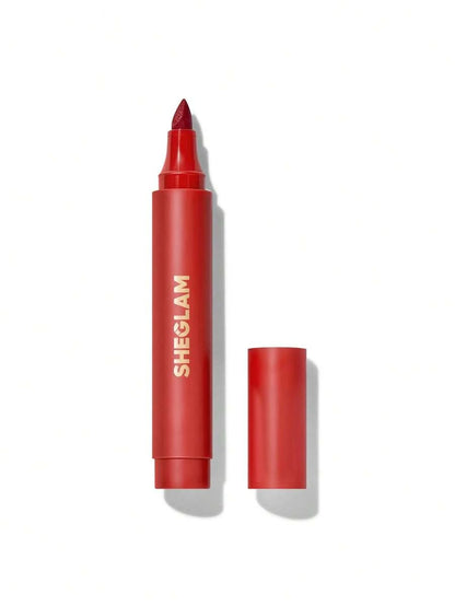 SHEGLAM Love Stained Lip Tint Marker - It Girl | Long-Lasting Matte Wine Lip Stain Pen