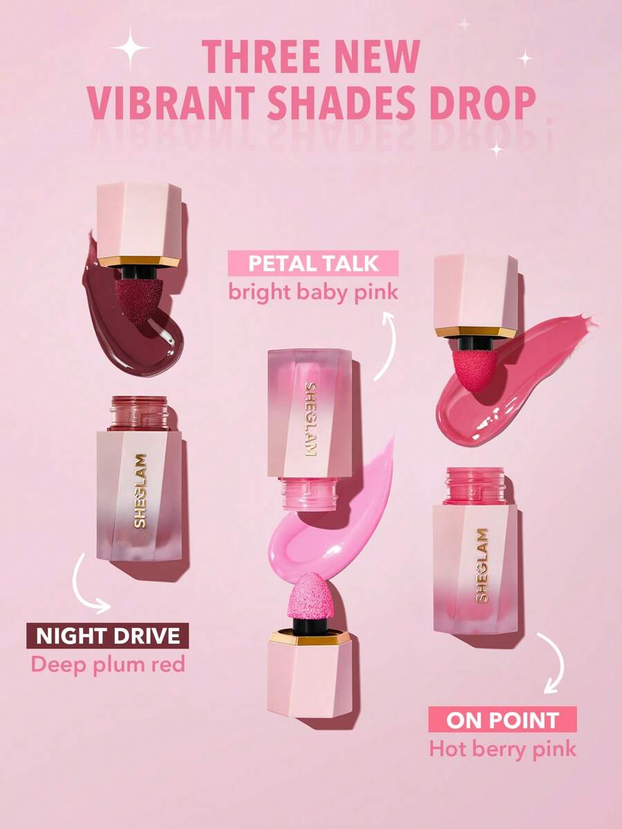 SHEGLAM Matte Liquid Blush – Long-Lasting Rose Pink Brown Gel Cream Blusher