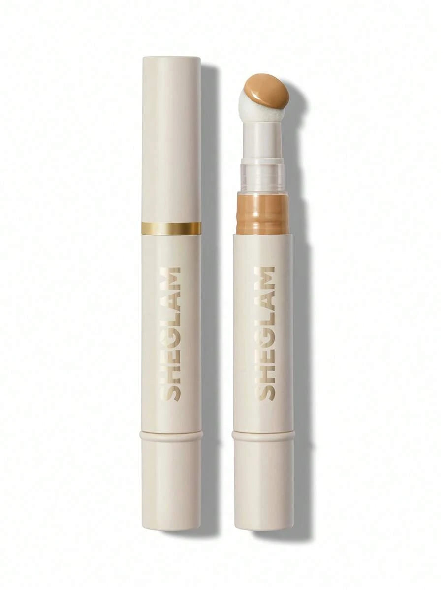 SHEGLAM Complexion Boost Concealer - Buttercream | Matte Liquid Concealer with Sponge Head Applicator