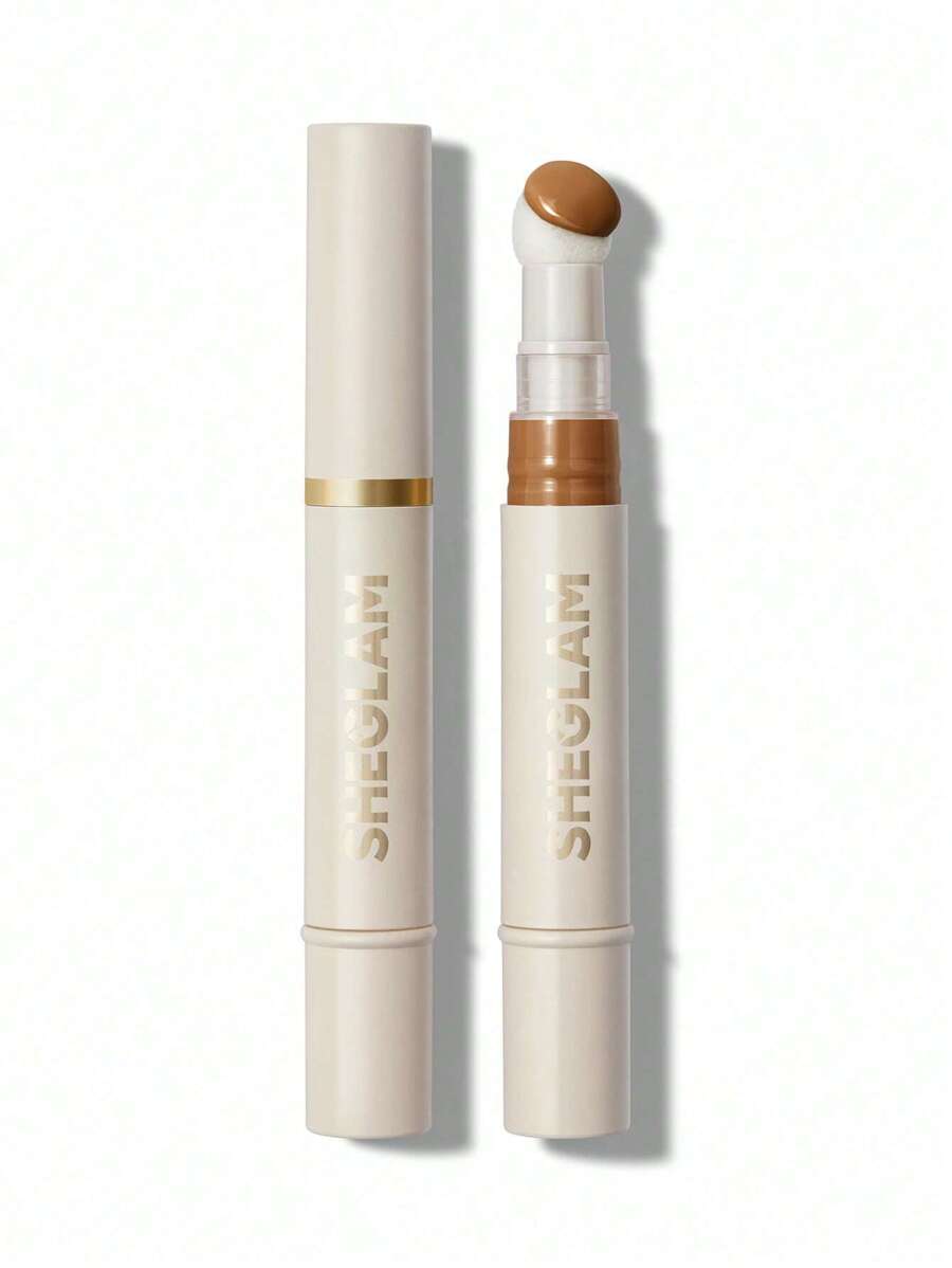 SHEGLAM Complexion Boost Concealer - Buttercream | Matte Liquid Concealer with Sponge Head Applicator