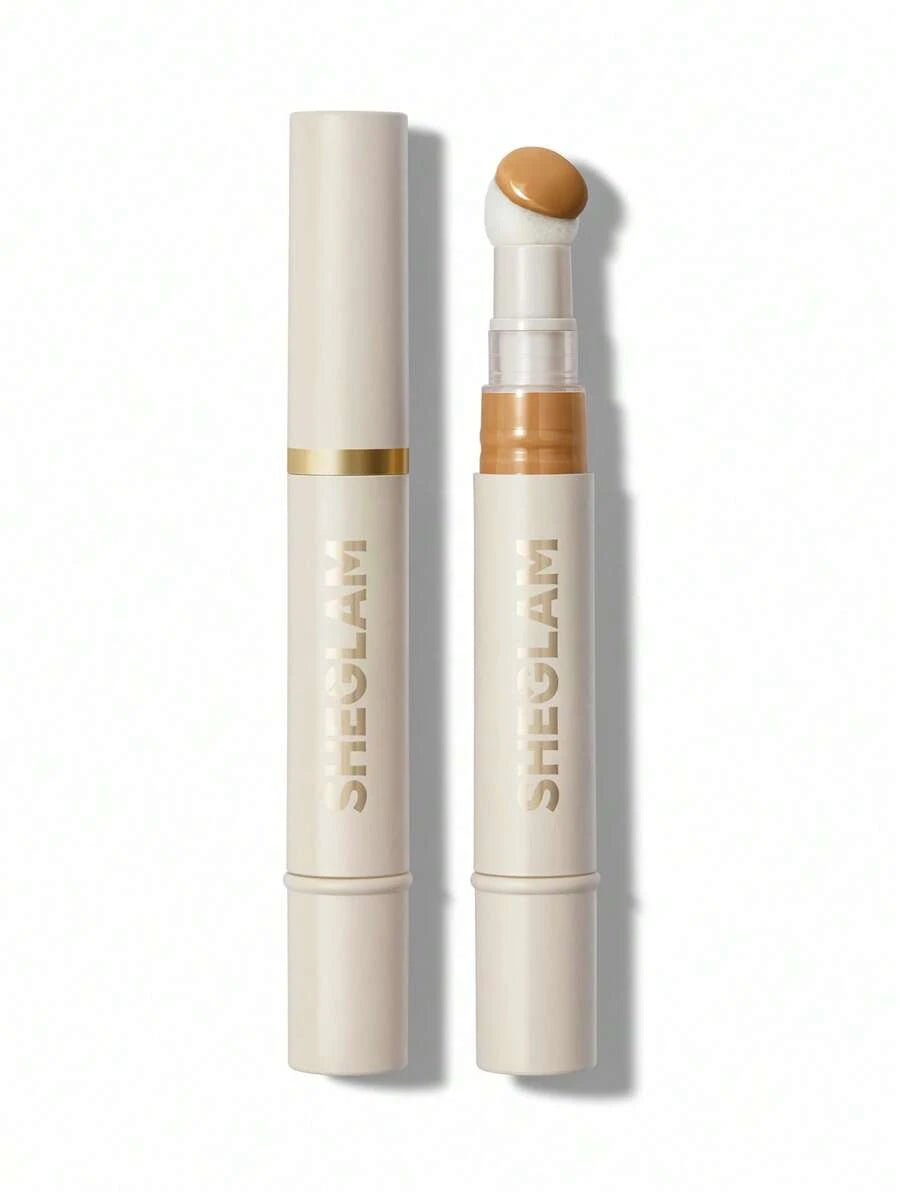 SHEGLAM Complexion Boost Concealer - Buttercream | Matte Liquid Concealer with Sponge Head Applicator