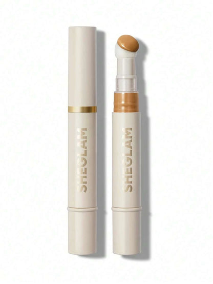 SHEGLAM Complexion Boost Concealer - Buttercream | Matte Liquid Concealer with Sponge Head Applicator