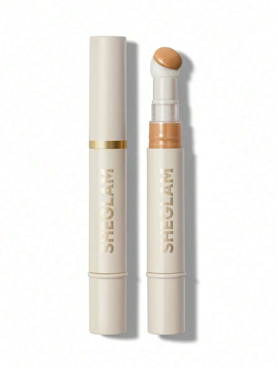 SHEGLAM Complexion Boost Concealer - Buttercream | Matte Liquid Concealer with Sponge Head Applicator
