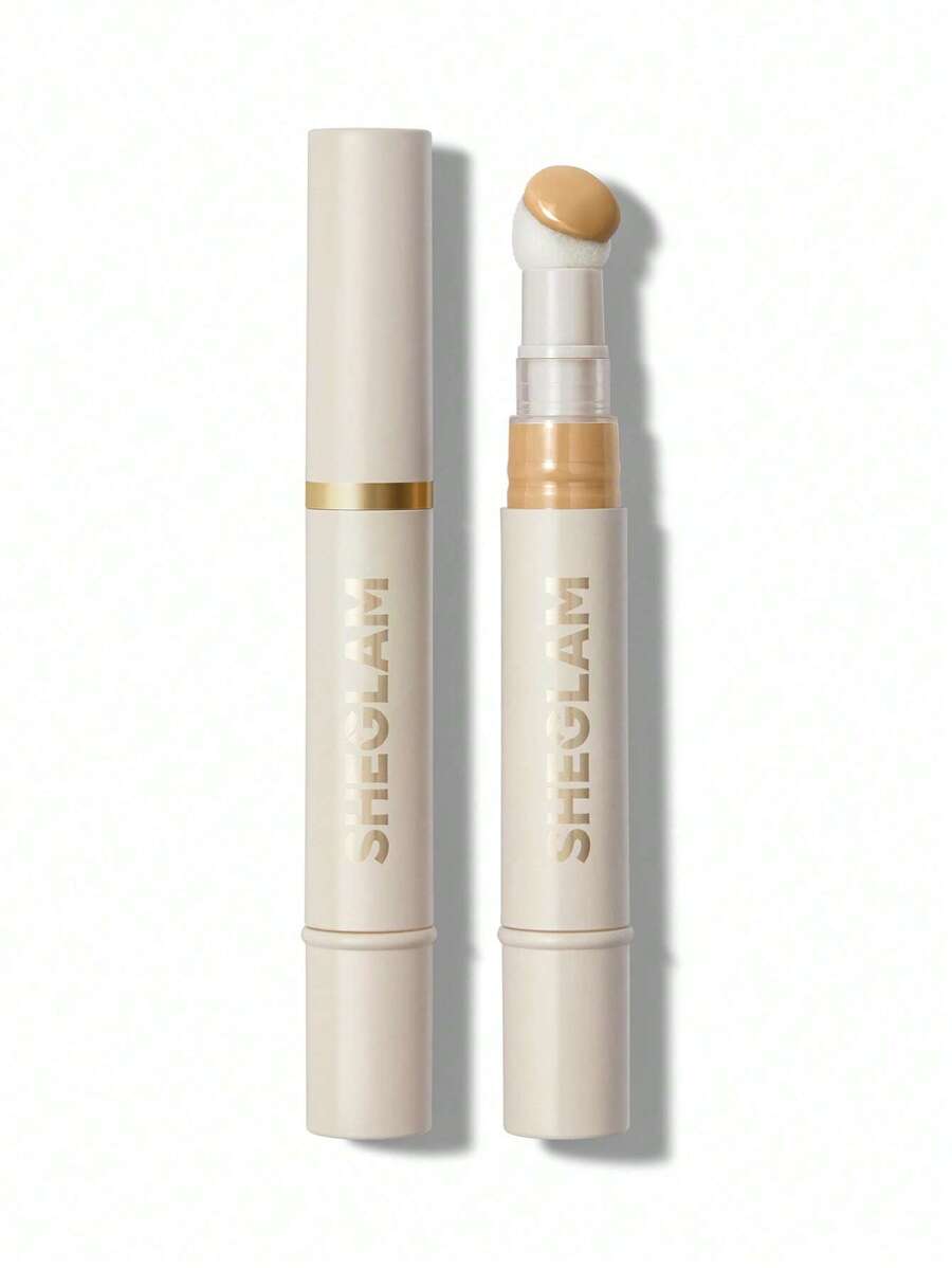SHEGLAM Complexion Boost Concealer - Buttercream | Matte Liquid Concealer with Sponge Head Applicator