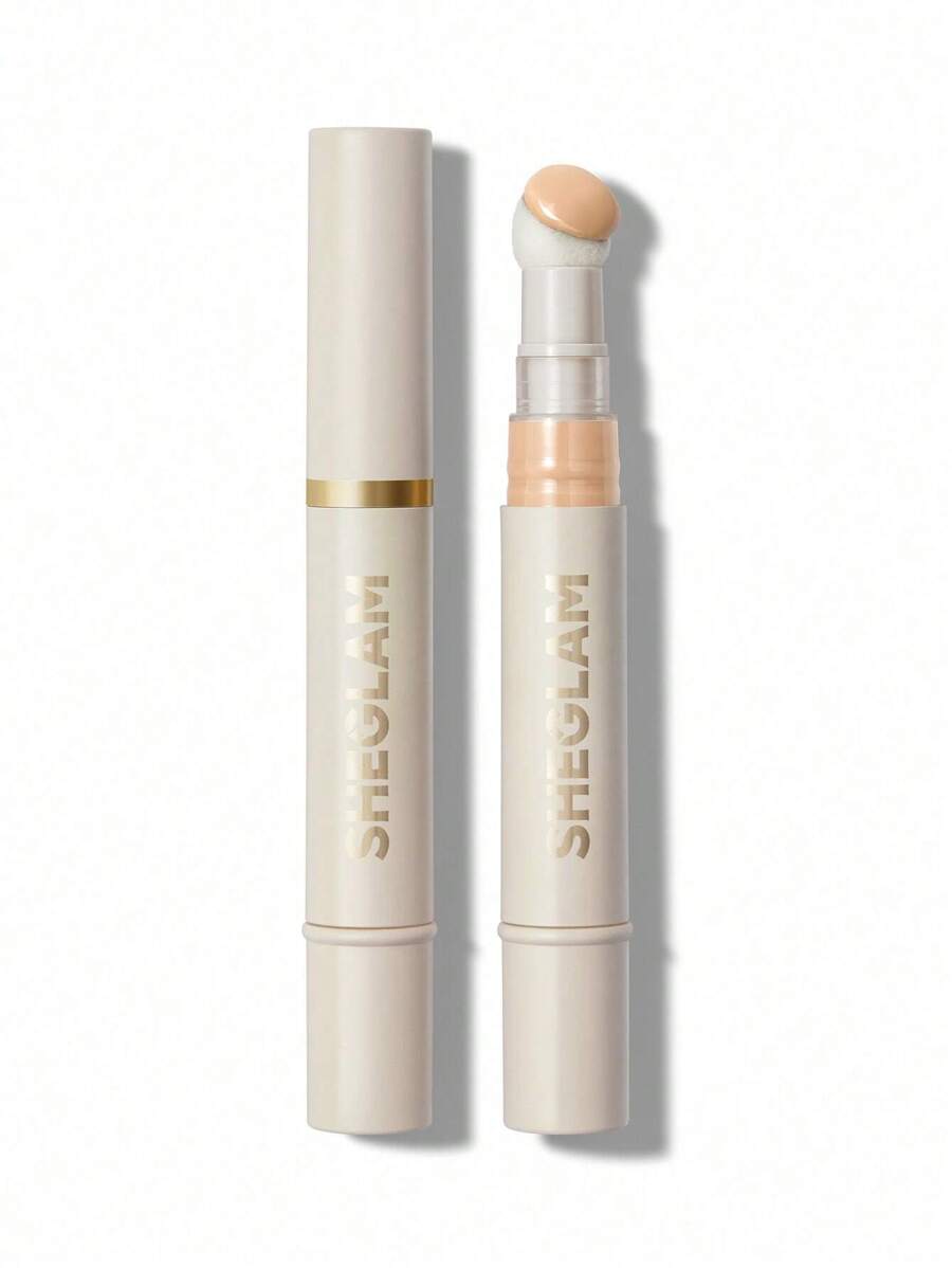 SHEGLAM Complexion Boost Concealer - Buttercream | Matte Liquid Concealer with Sponge Head Applicator