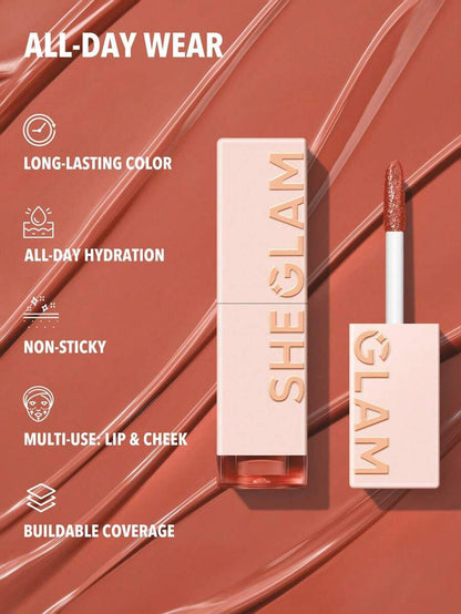 SHEGLAM Color Changing Lip Tint – Long-Lasting High Gloss Lip Stain