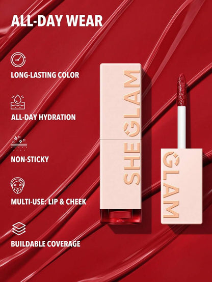 SHEGLAM Color Changing Lip Tint – Long-Lasting High Gloss Lip Stain