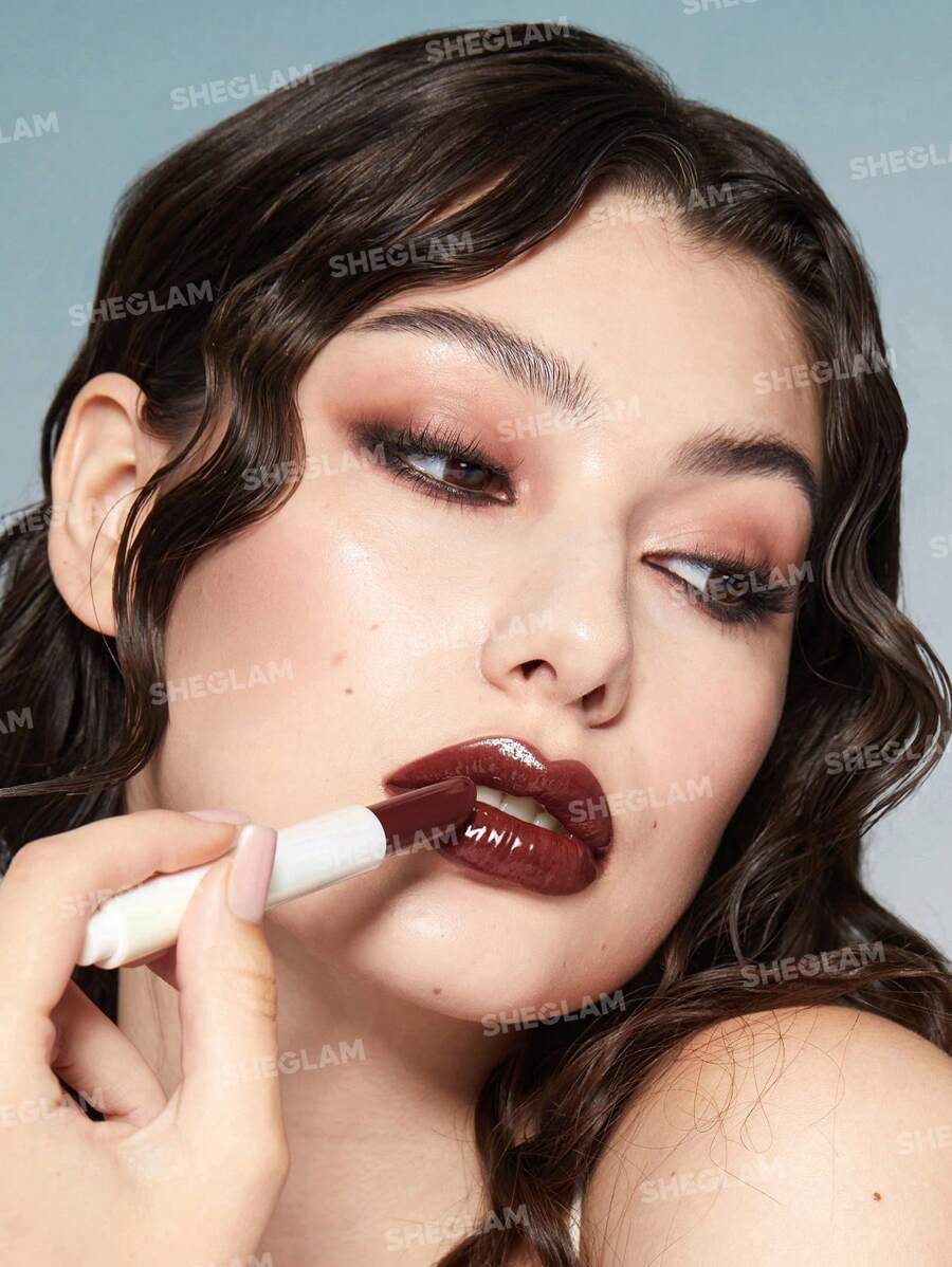 SHEGLAM Pout Perfect Shine Lip Plumper - Sepia Kiss | Hydrating Solid Lip Gloss