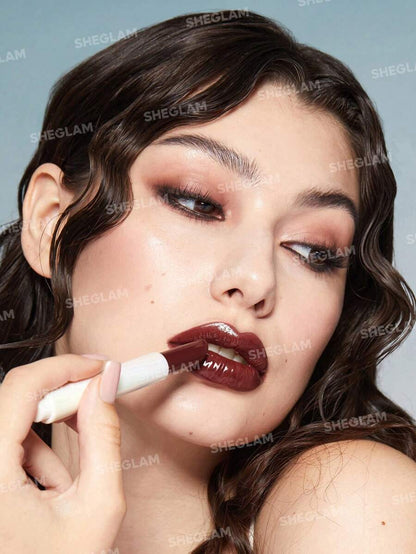 SHEGLAM Pout Perfect Shine Lip Plumper - Sepia Kiss | Hydrating Solid Lip Gloss