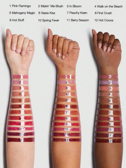 SHEGLAM Pout Perfect Shine Lip Plumper - Sepia Kiss | Hydrating Solid Lip Gloss