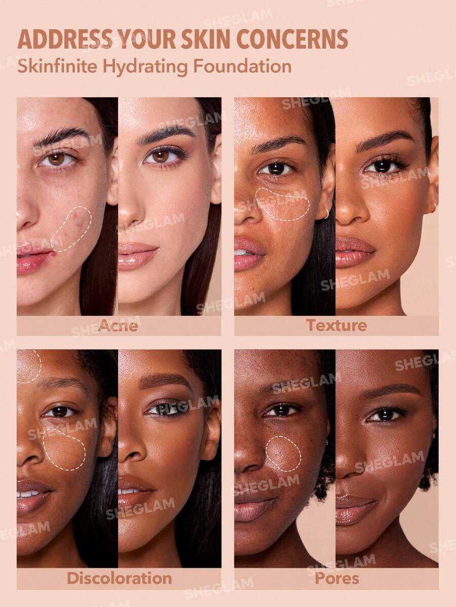 SHEGLAM Hydrating Dewy Foundation Sample | Golden Lightweight Liquid Foundation – LCBSkin