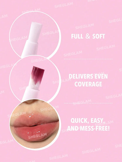 SHEGLAM Glow Addict Lip Balm - Peach Juice | High-Shine Moisturizing Lip Gloss