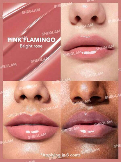 SHEGLAM Pout Perfect Shine Lip Plumper - Sepia Kiss | Hydrating Solid Lip Gloss