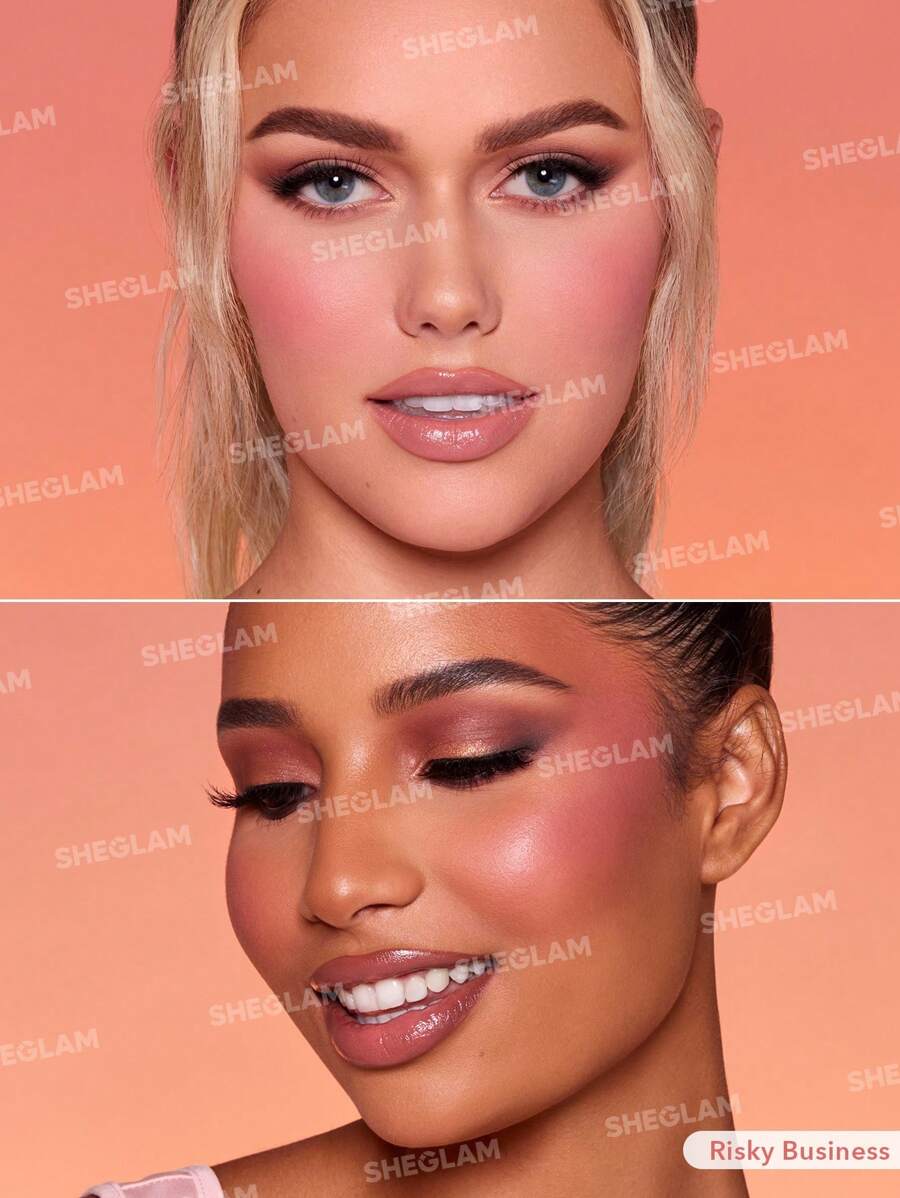 SHEGLAM Matte Liquid Blush – Long-Lasting Rose Pink Brown Gel Cream Blusher