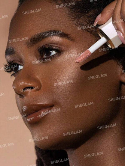 SHEGLAM Vanilla Frost Liquid Highlighter – Dewy Shimmer Gel Cream Glow Makeup