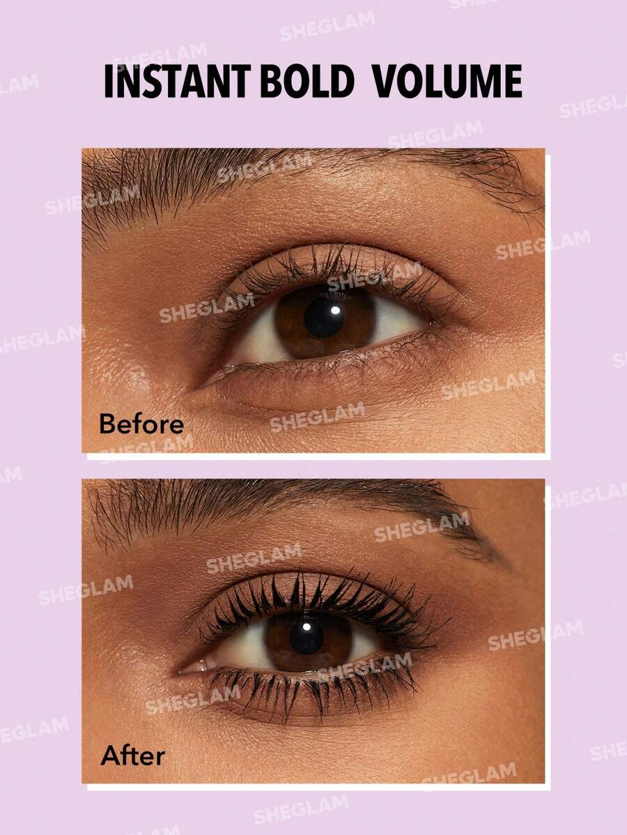 SHEGLAM Volumizing Mascara – No-Smudge Long-Wearing Lash Lift Makeup