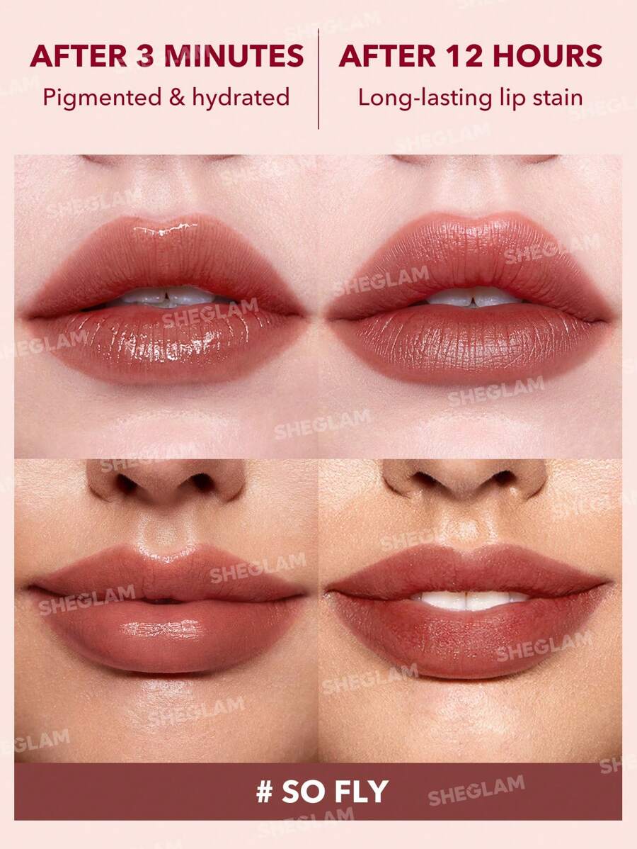 SHEGLAM Color Changing Lip Tint – Long-Lasting High Gloss Lip Stain