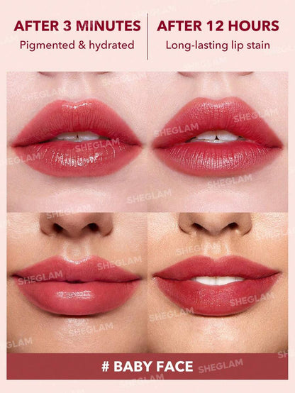 SHEGLAM Color Changing Lip Tint – Long-Lasting High Gloss Lip Stain