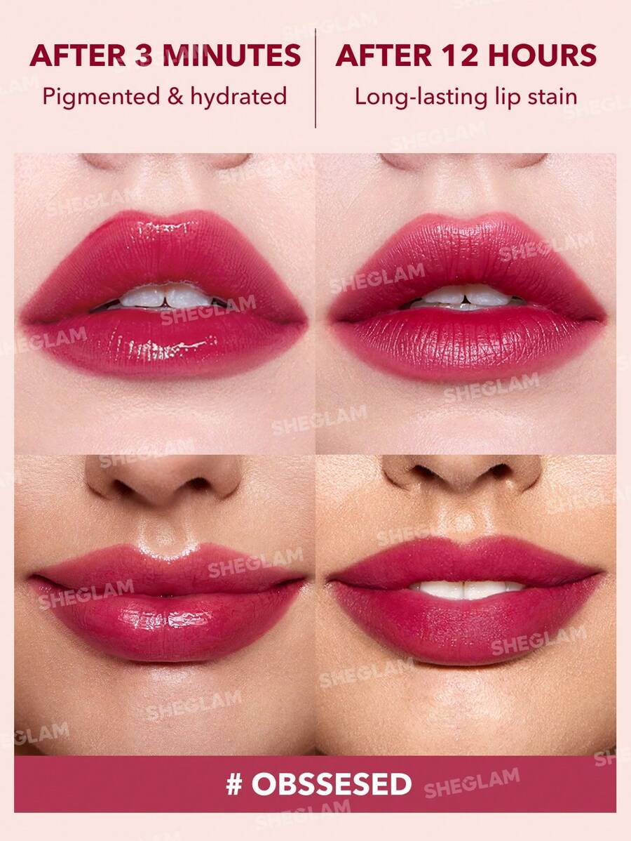 SHEGLAM Color Changing Lip Tint – Long-Lasting High Gloss Lip Stain