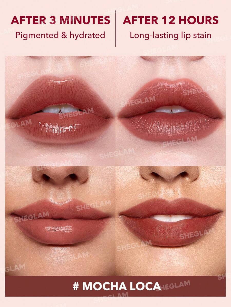 SHEGLAM Color Changing Lip Tint – Long-Lasting High Gloss Lip Stain