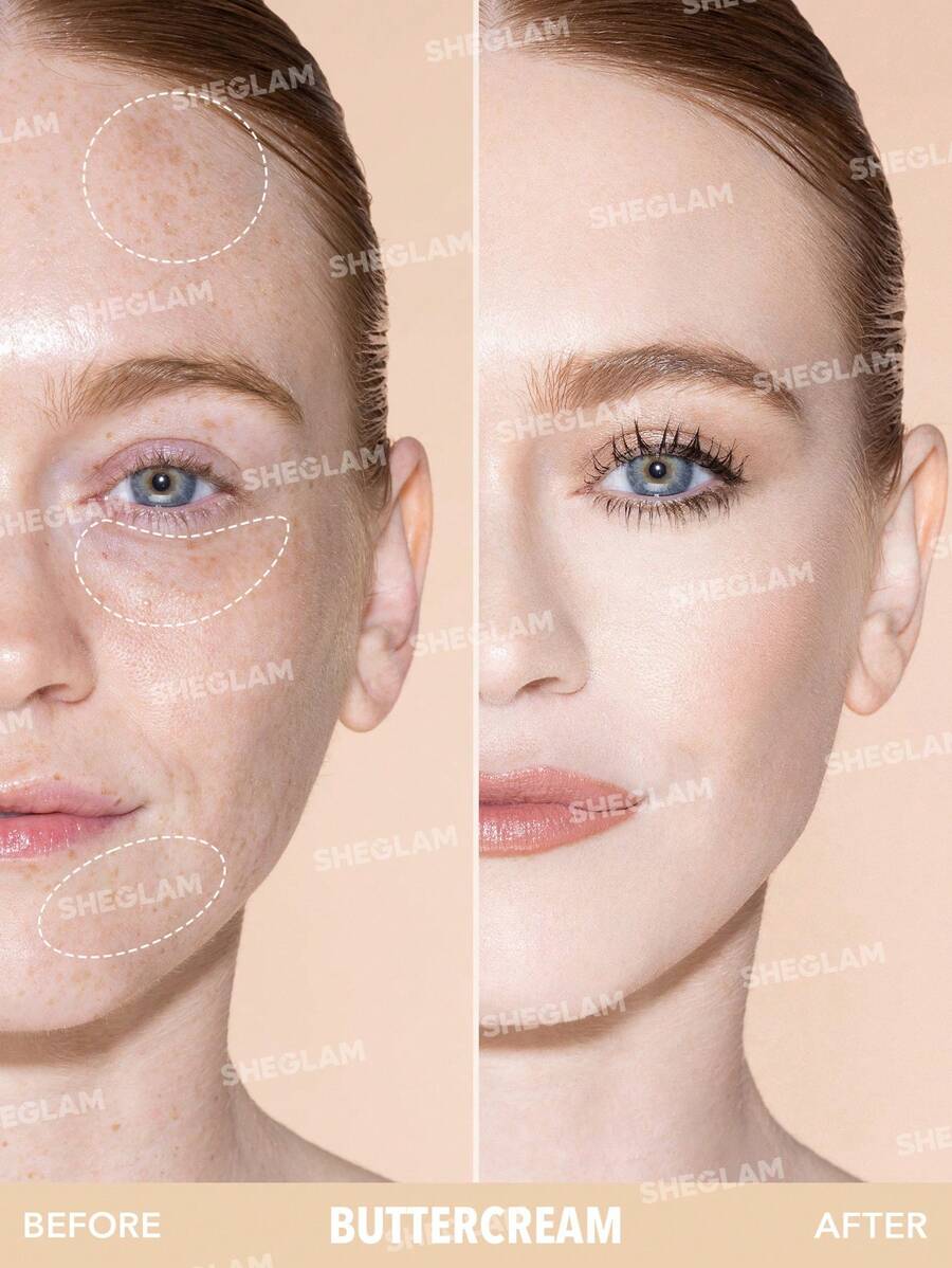 SHEGLAM 12Hr Full Coverage Liquid Concealer – Chantilly Matte Brightening Concealer
