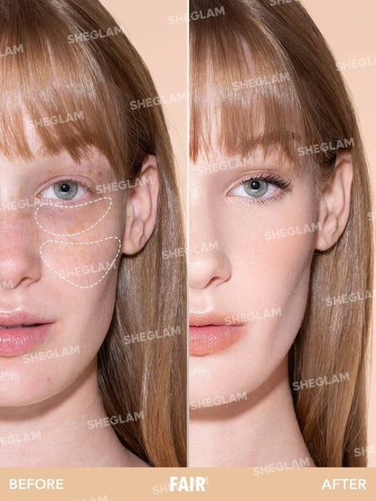 SHEGLAM 12Hr Full Coverage Liquid Concealer – Chantilly Matte Brightening Concealer