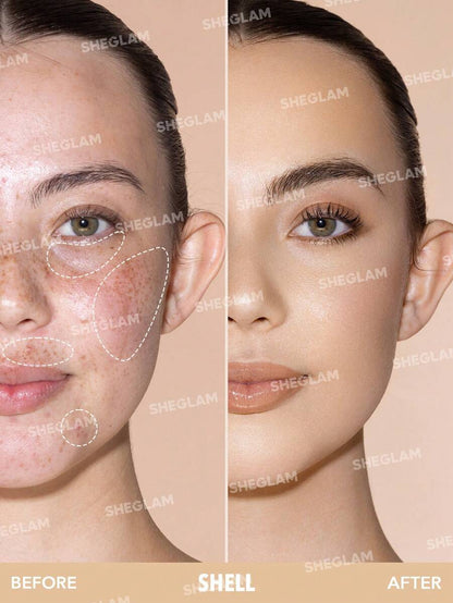 SHEGLAM 12Hr Full Coverage Liquid Concealer – Chantilly Matte Brightening Concealer