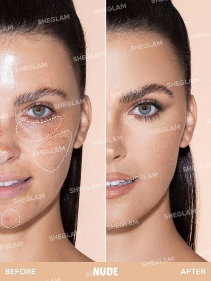 SHEGLAM 12Hr Full Coverage Liquid Concealer – Chantilly Matte Brightening Concealer