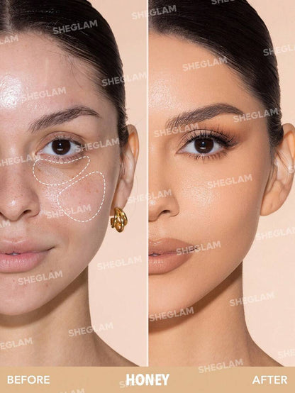 SHEGLAM 12Hr Full Coverage Liquid Concealer – Chantilly Matte Brightening Concealer