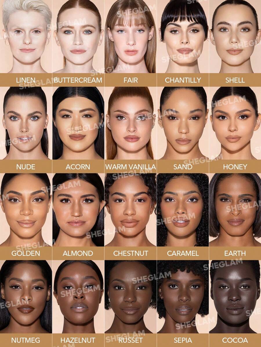 SHEGLAM 12Hr Full Coverage Liquid Concealer – Chantilly Matte Brightening Concealer