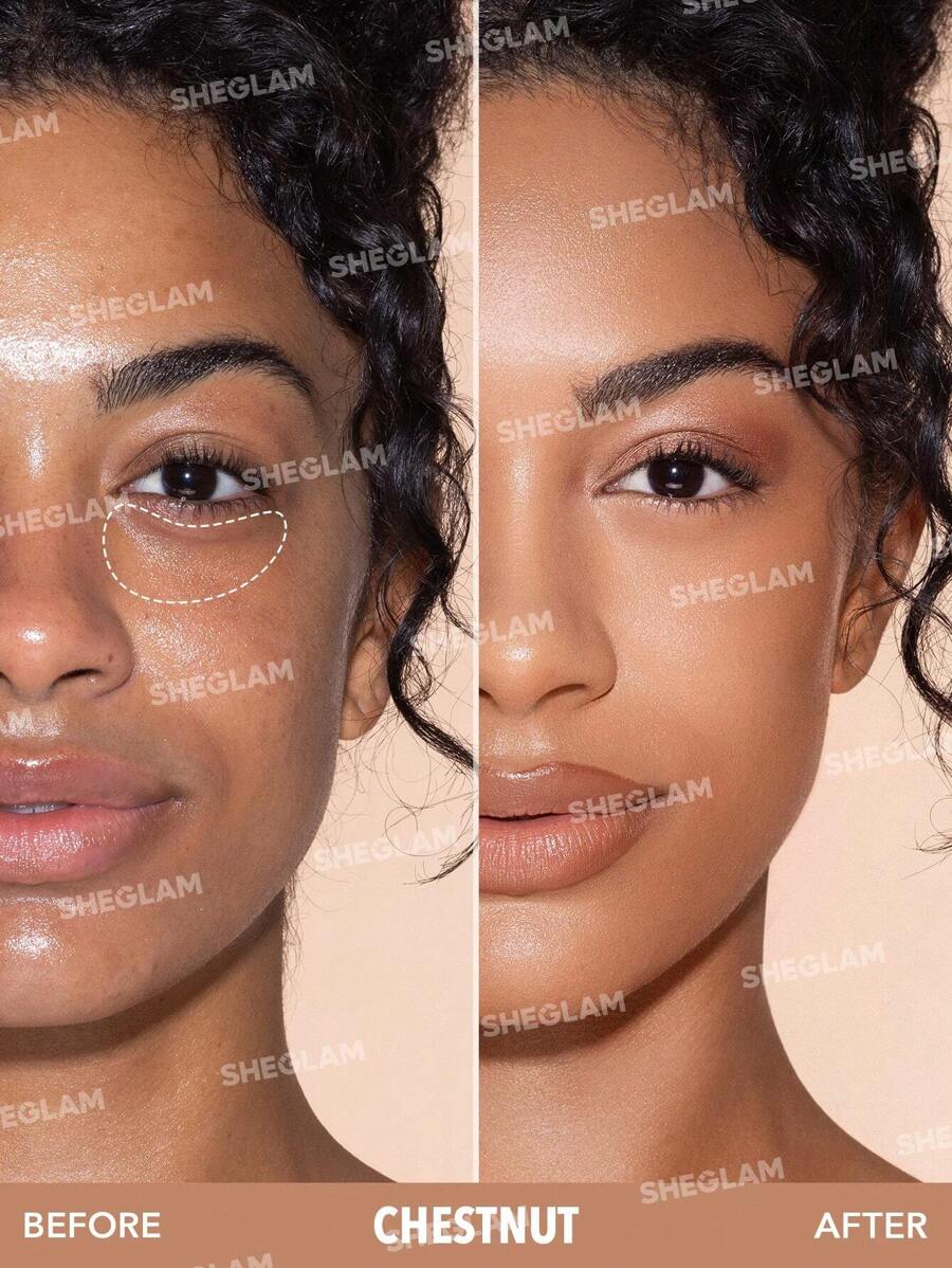 SHEGLAM 12Hr Full Coverage Liquid Concealer – Chantilly Matte Brightening Concealer