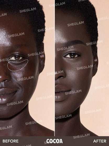 SHEGLAM Complexion Boost Concealer - Buttercream | Matte Liquid Concealer with Sponge Head Applicator