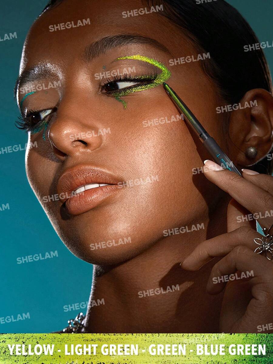 SHEGLAM Multichrome Gel Eyeliner – Waterproof High-Shine Blue Multi-Use Liner