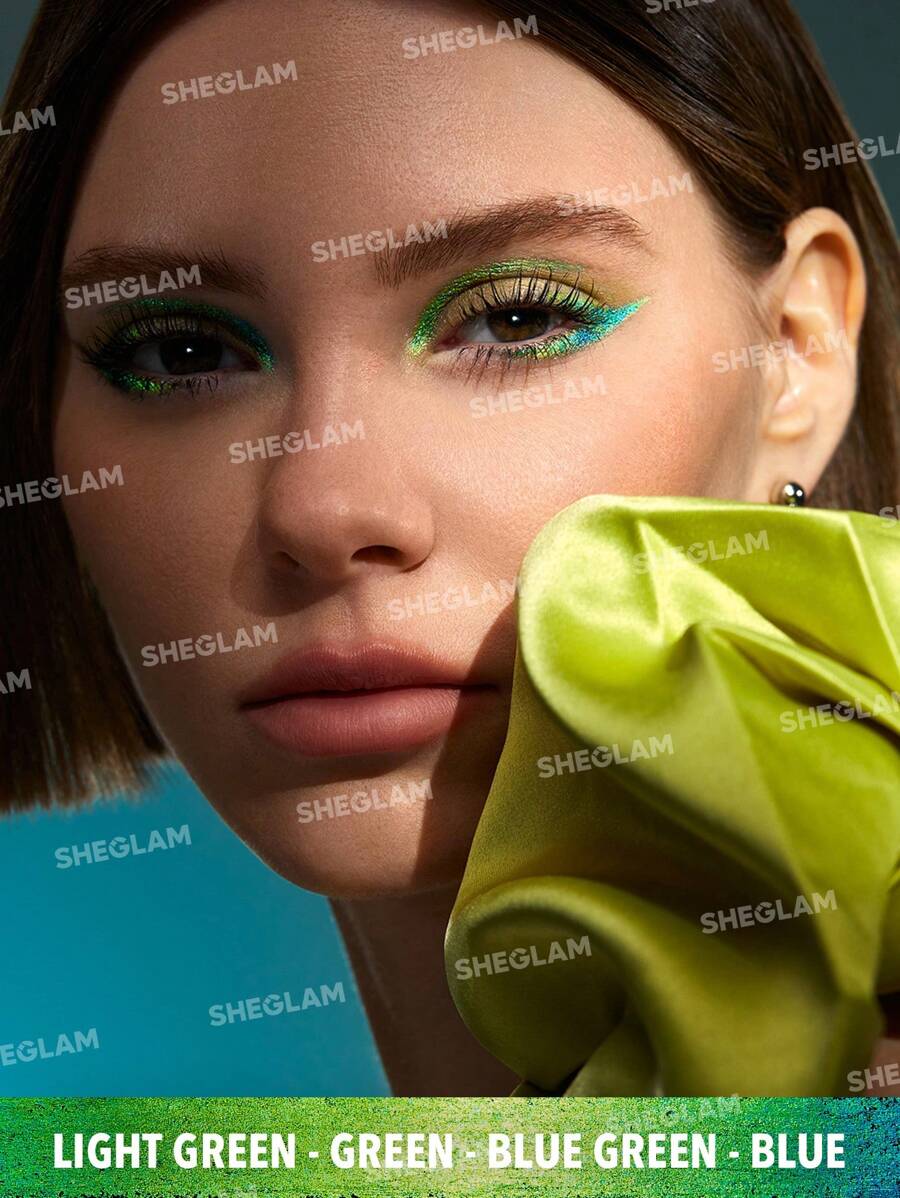 SHEGLAM Multichrome Gel Eyeliner – Waterproof High-Shine Blue Multi-Use Liner