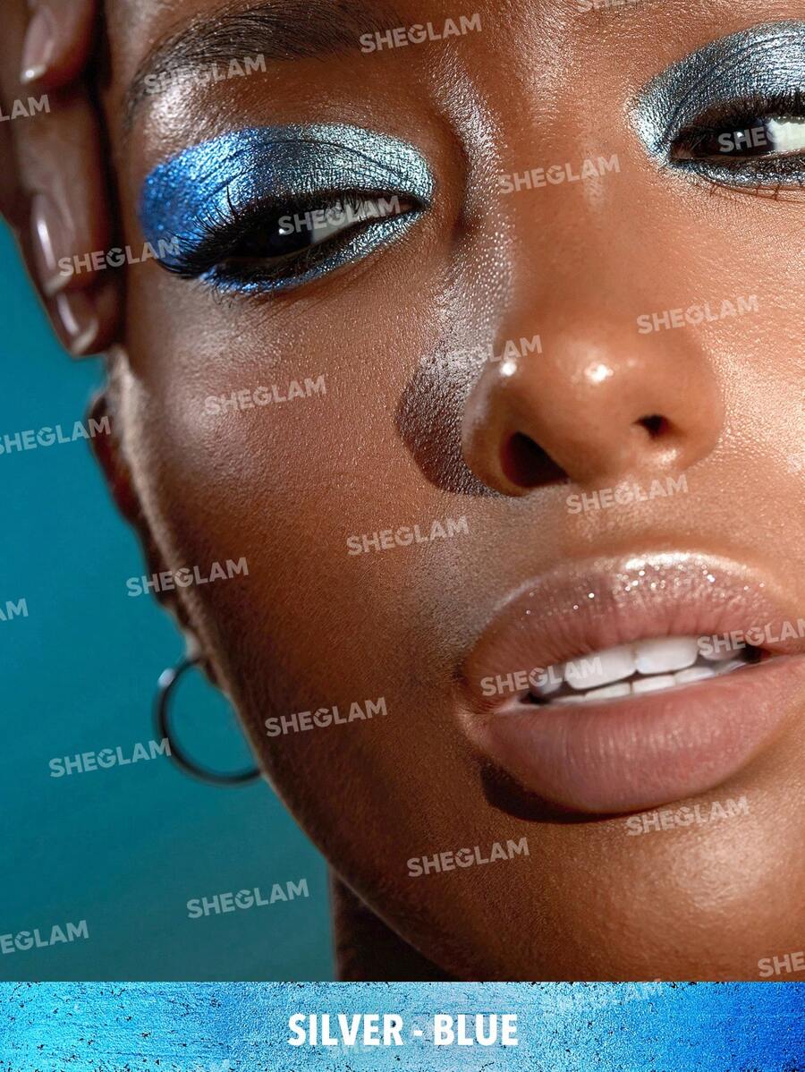 SHEGLAM Multichrome Gel Eyeliner – Waterproof High-Shine Blue Multi-Use Liner