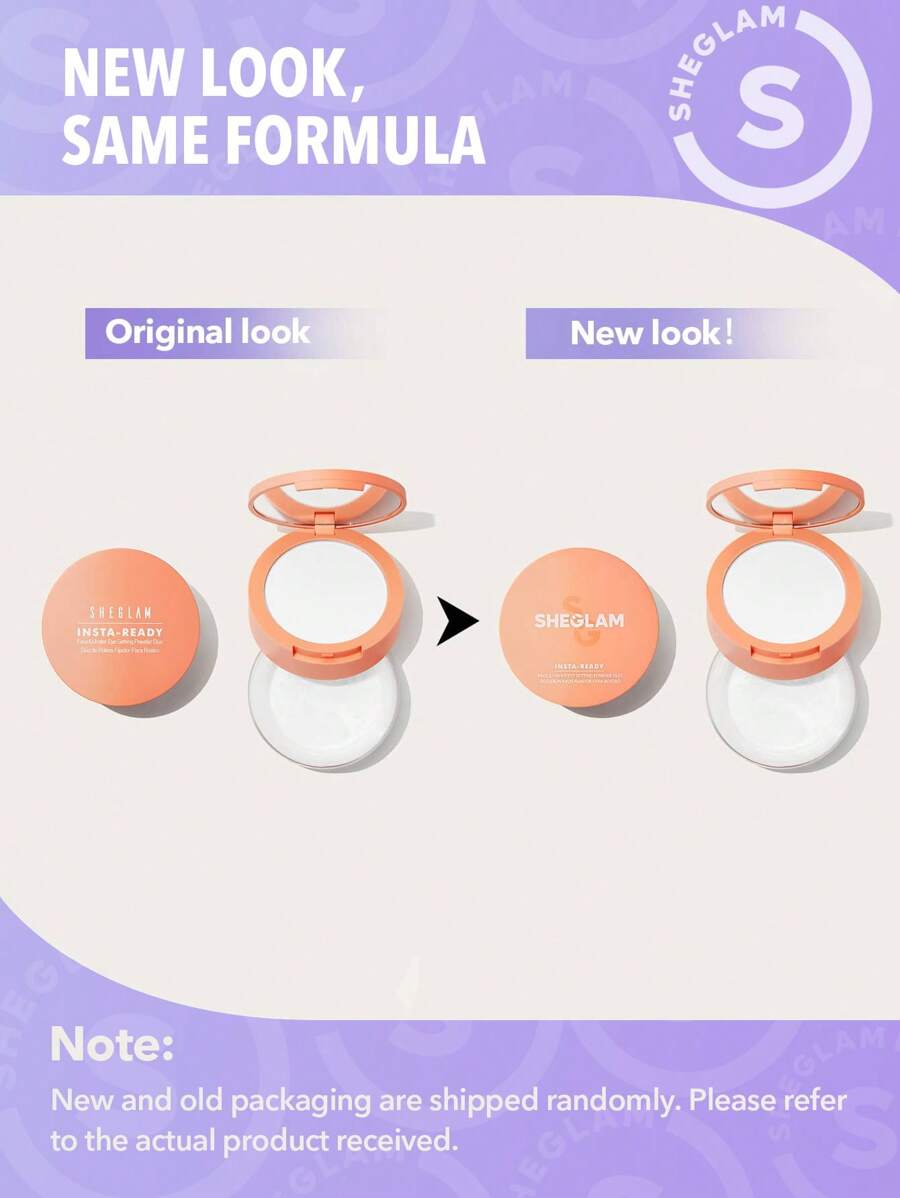SHEGLAM 2-in-1 Pink Setting Powder Duo – Brightening Under Eye & Face Powder
