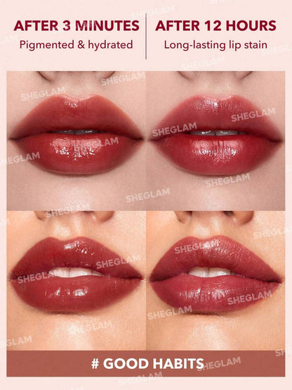 SHEGLAM Color Changing Lip Tint – Long-Lasting High Gloss Lip Stain
