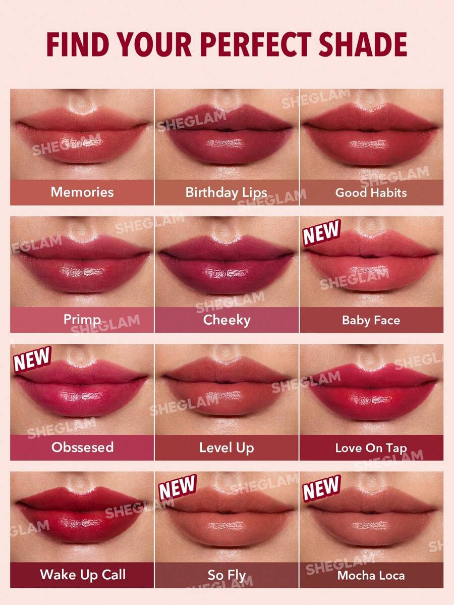 SHEGLAM Color Changing Lip Tint – Long-Lasting High Gloss Lip Stain