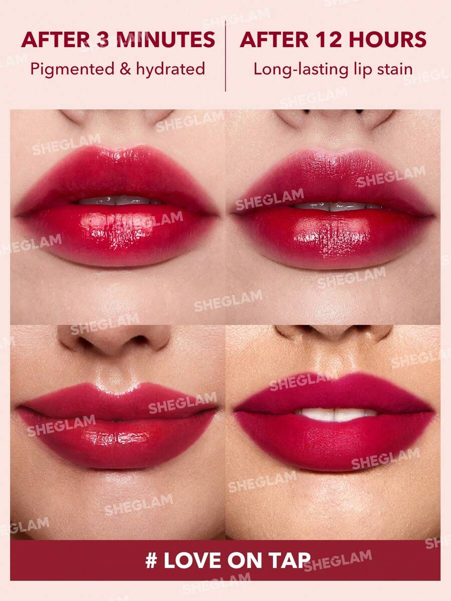 SHEGLAM Color Changing Lip Tint – Long-Lasting High Gloss Lip Stain