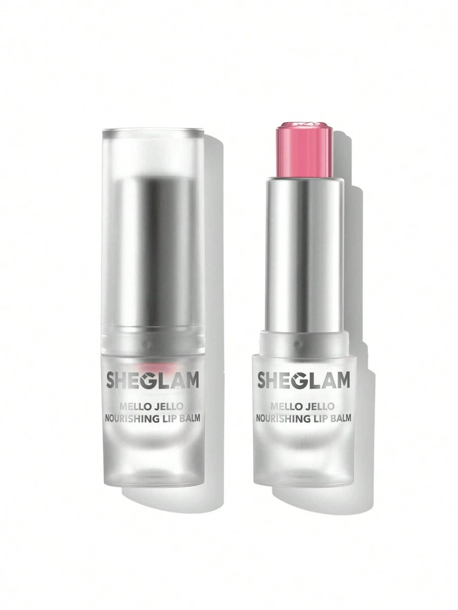 SHEGLAM Mello Jello Nourishing Lip Balm - Ruby | Sheer Muted Plum Lip Care & Primer