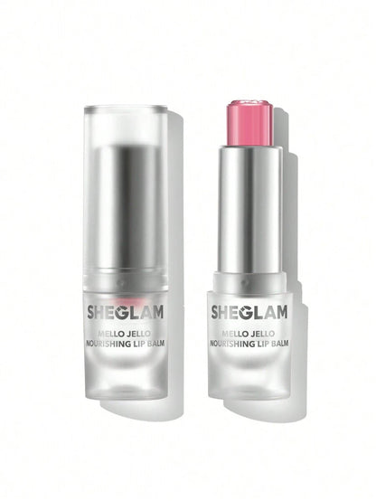 SHEGLAM Mello Jello Nourishing Lip Balm - Ruby | Sheer Muted Plum Lip Care & Primer