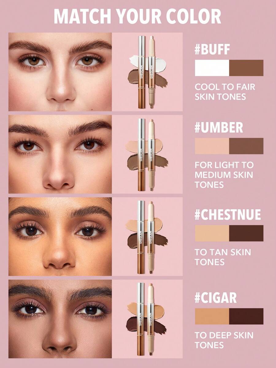SHEGLAM 2-in-1 Contour & Highlight Pen – Creamy Multi-Use Makeup Stick
