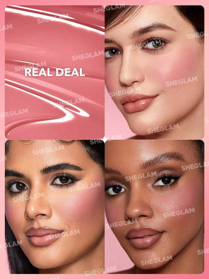 SHEGLAM Matte Liquid Blush – Long-Lasting Rose Pink Brown Gel Cream Blusher